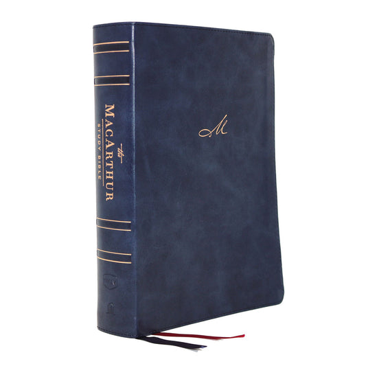 NKJV MacArthur Study Bible 2nd Edition Blue (Comfort Print)(Imitation Leather)