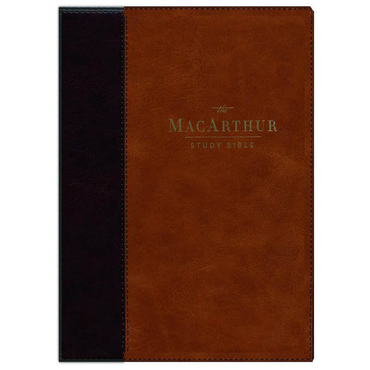 NKJV MacArthur Study Bible 2nd Edition Indexed Brown (Comfort Print)(Imitation Leather)