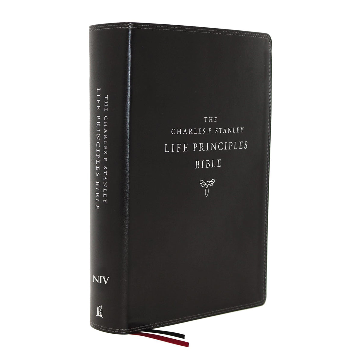 NIV Charles F. Stanley Life Principles Bible 2nd Edition Black (Comfort Print)(Imitation Leather)