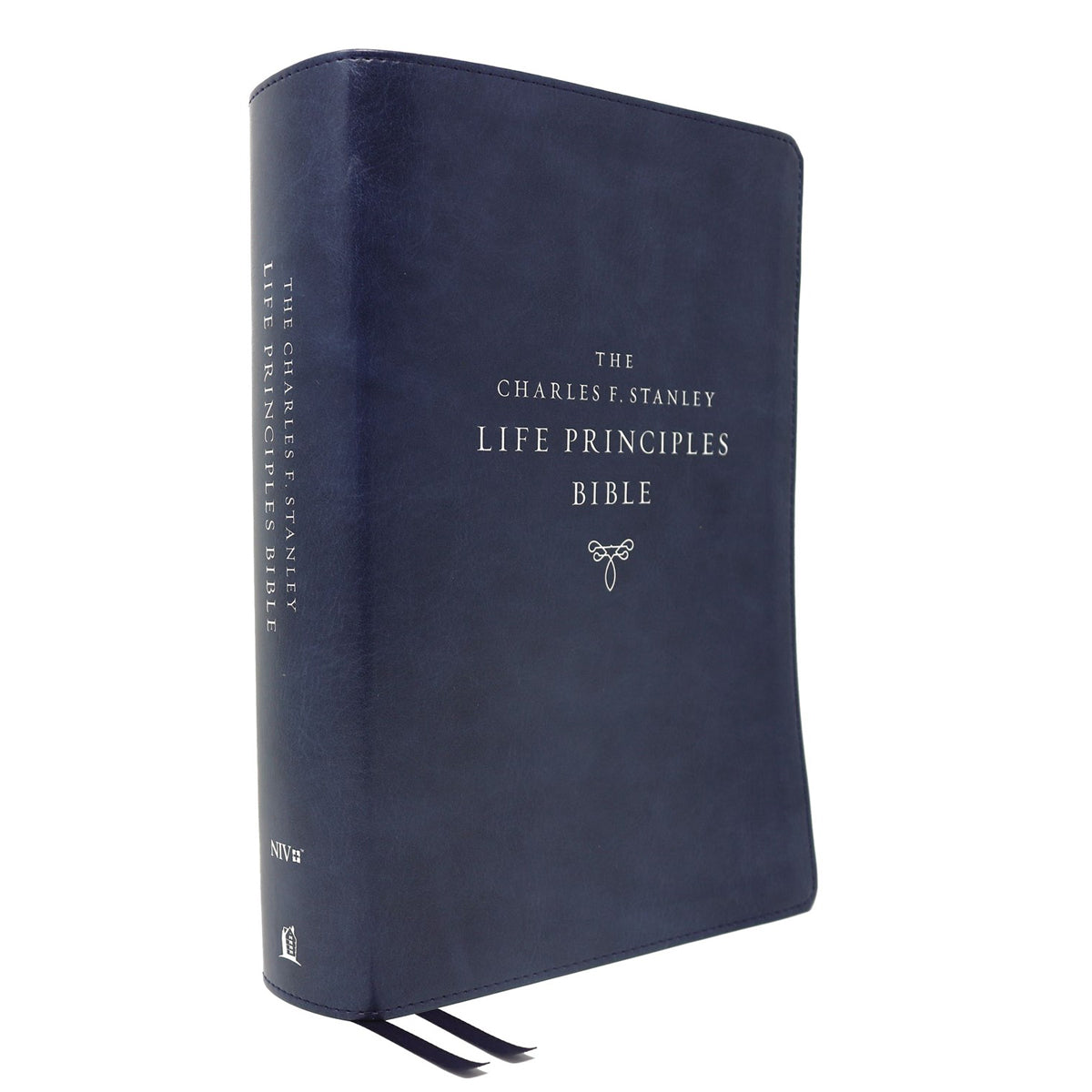 NIV Charles F. Stanley Life Principles Bible 2nd Edition Blue (Comfort Print)(Imitation Leather)