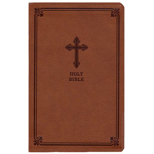 KJV Value Thinline Compact Red Letter Brown (Comfort Print)(Imitation Leather)