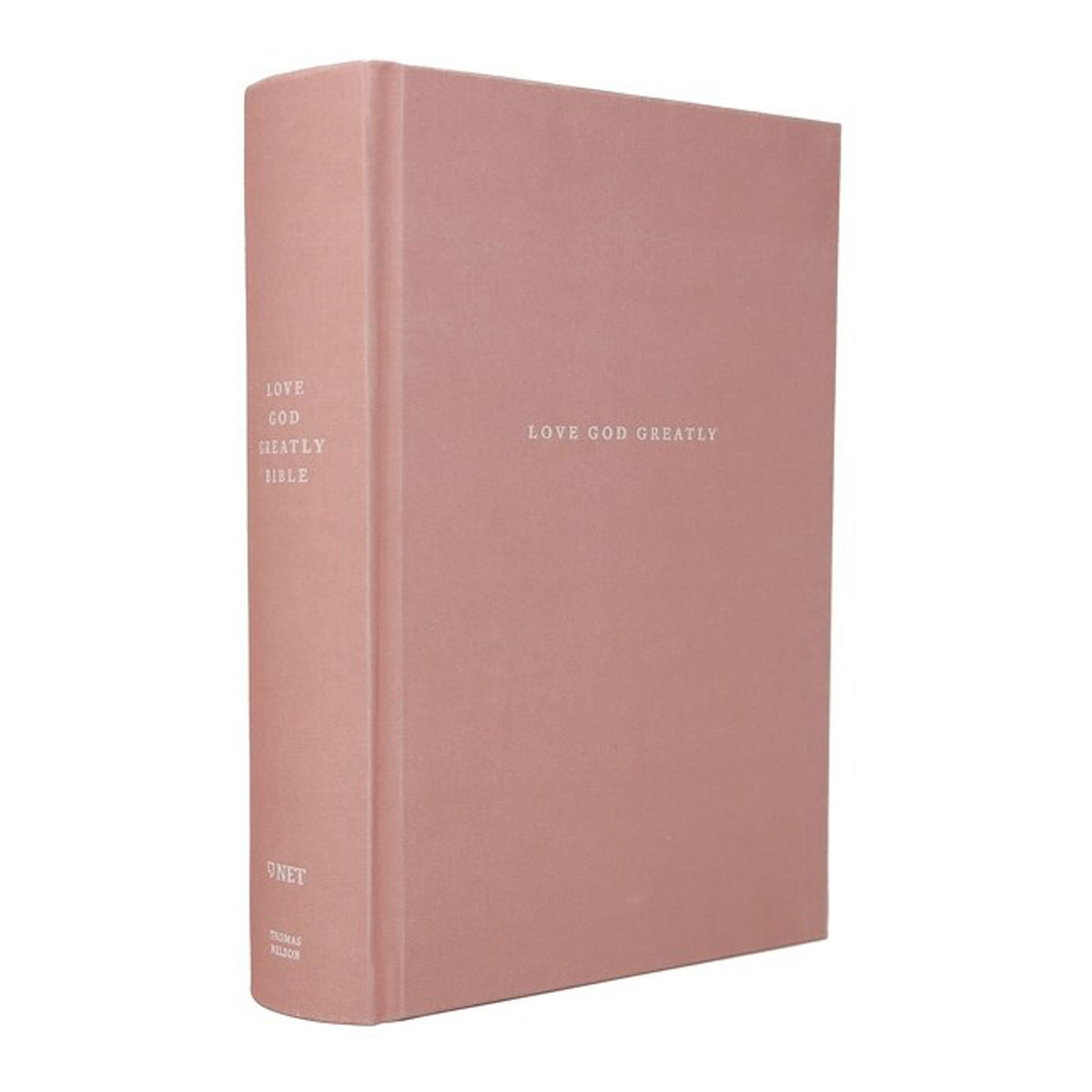 NET Love God Greatly Bible Indexed Cloth Over Board Pink (Comfort Print)(Hardcover)