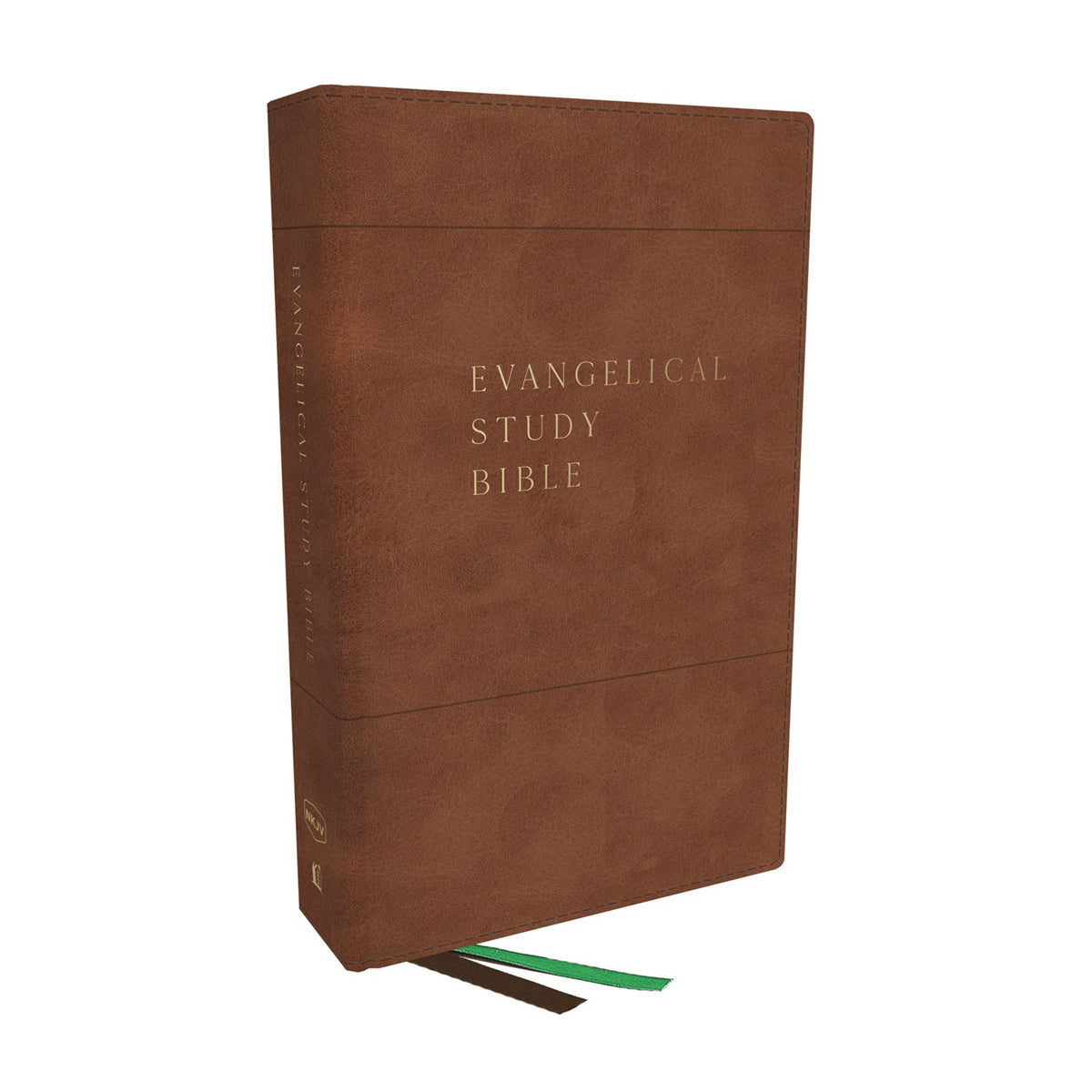 NKJV Evangelical Study Bible Brown Comfort Print (Imitation Leather)