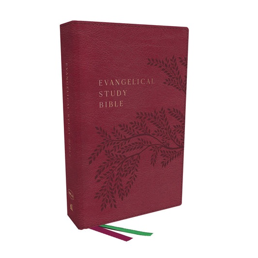 NKJV Evangelical Study Bible Rose Comfort Print (Imitation Leather)