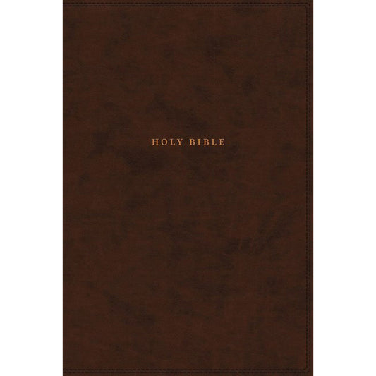 NKJV Ref Center-Column Red Letter Index Brown (Comfort Print)(Imitation Leather)