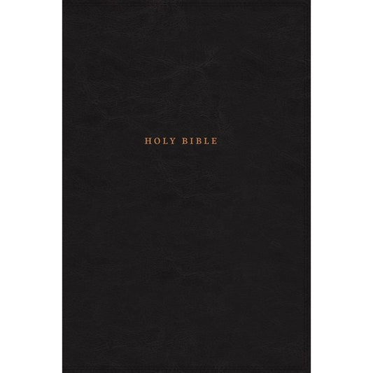 NKJV Ref Center-Column Red Letter Index Black (Comfort Print)(Imitation Leather)