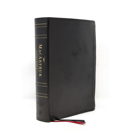 NASB MacArthur Study Bible 2nd Edition Index Black (Comfort Print)(Imitation Leather)