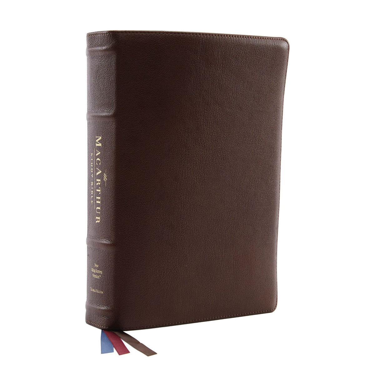 NKJV MacArthur Study Bible 2nd Edition Goatskin Brown (Comfort Print)(Genuine Leather)