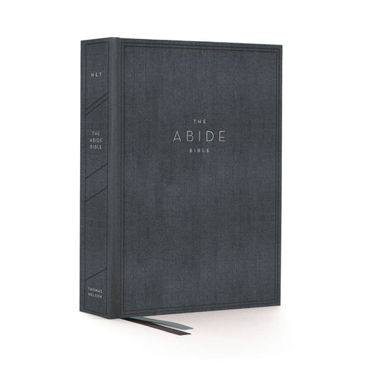 NET Abide Bible Cloth Over Board Blue (Comfort Print)(Hardcover)
