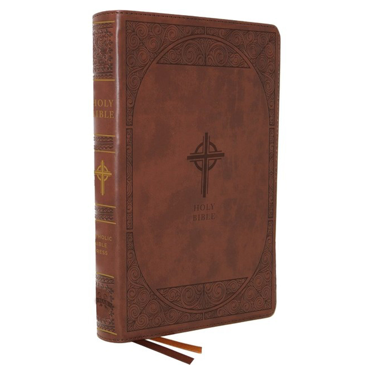 NABRE Revised Edition Catholic Bible Large Print Brown (Comfort Print)(Imitation Leather)
