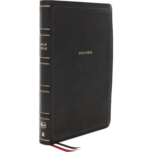 NKJV Deluxe Ref Bible Center Column Red Letter Giant Print Black (Comfort Print)(Imitation Leather)