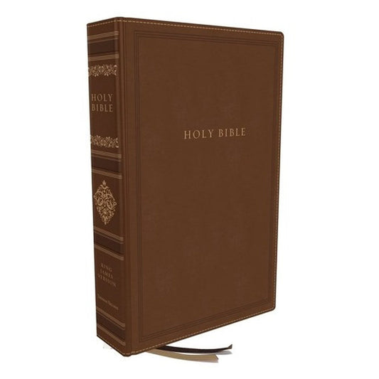 KJV P / Size Ref Bible Idx Red Letter Comfort Print Brown Sovereign Collection IM