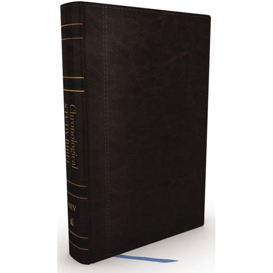 NIV Chronological Study Bible Black (Comfort Print)(Imitation Leather)