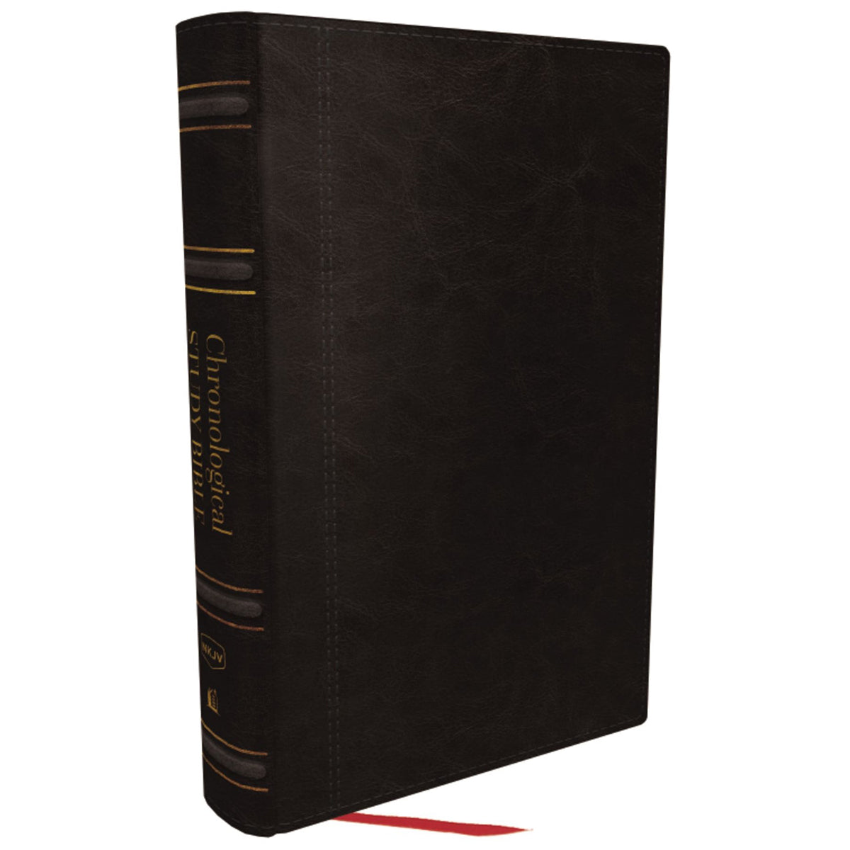 NKJV Chronological Study Bible Black (Comfort Print)(Imitation Leather)