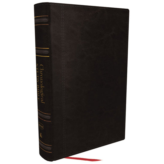 NKJV Chronological Study Bible Black (Comfort Print)(Imitation Leather)