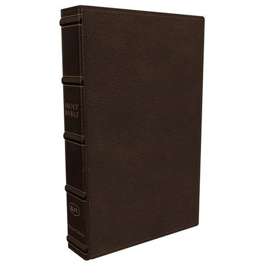 KJV Verse-By-Verse Reference Large Print Brown (Comfort Print)(Maclaren Series)(Genuine Leather)
