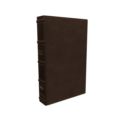 NKJV Verse-By-Verse Reference LP Index Brown (Comfort Print)(Maclaren Series)(Imitation Leather)