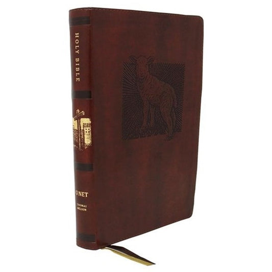 NET Bible Thinline Art Edition Large Print Brown (Comfort Print)(Imitation Leather)