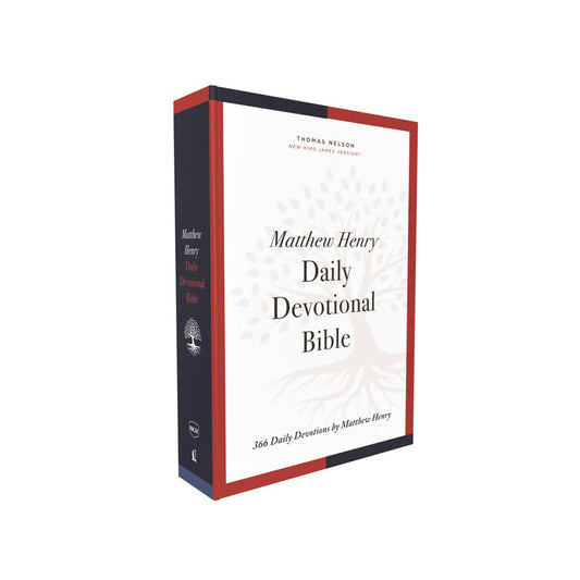 NKJV Matthew Henry Daily Dev Bible Red Letter (Comfort Print)(Paperback)