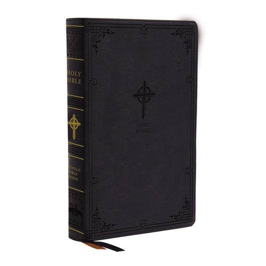 NABRE Revised Edition Catholic Bible Large Print Indexed Black (Comfort Print)(Imitation Leather)