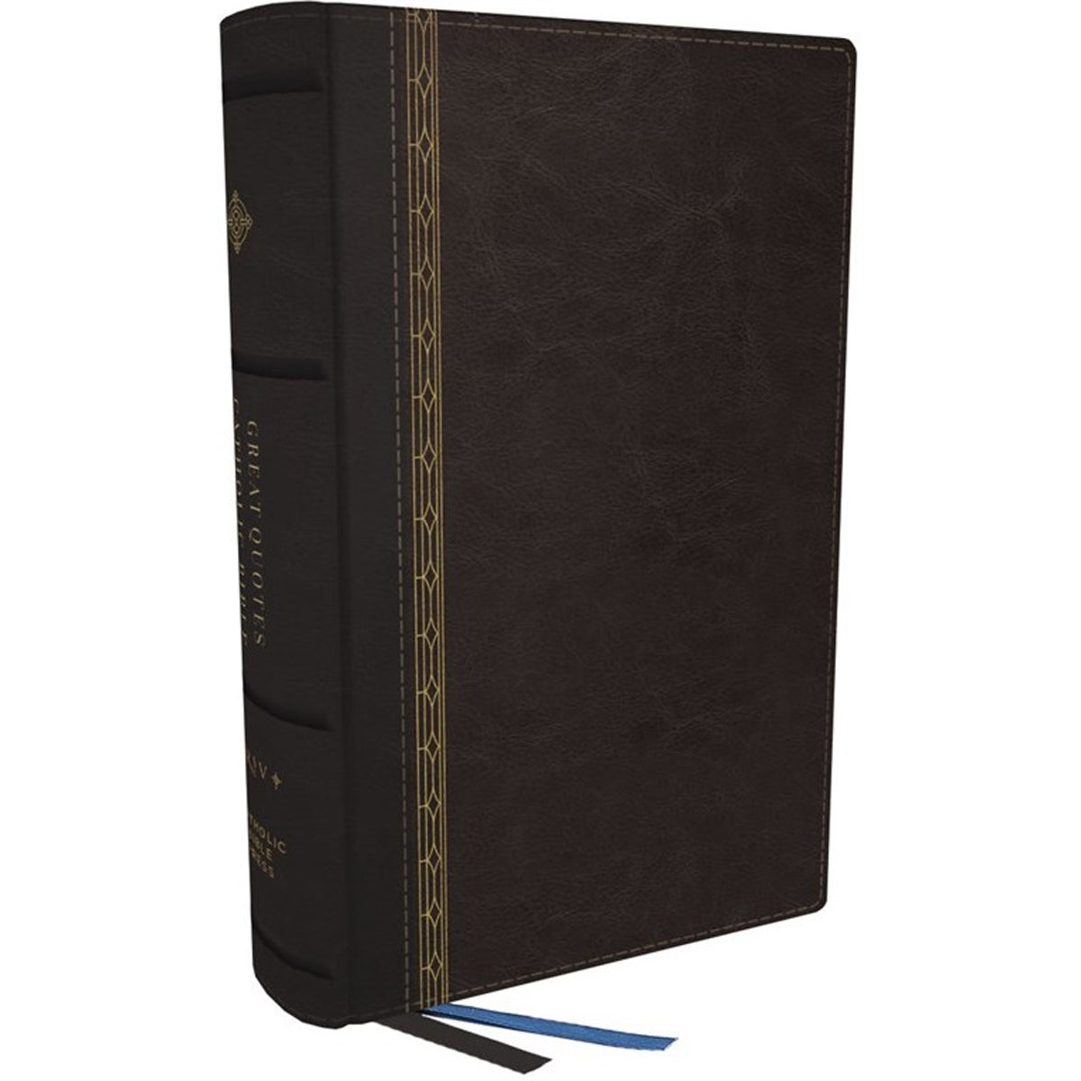 NRSCVE Great Quotes Catholic Bible Black (Comfort Print)(Imitation Leather)