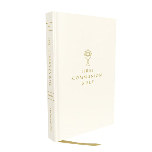 NABRE Revised Edition Catholic First Communion New Testament Bible White (Imitation Leather)