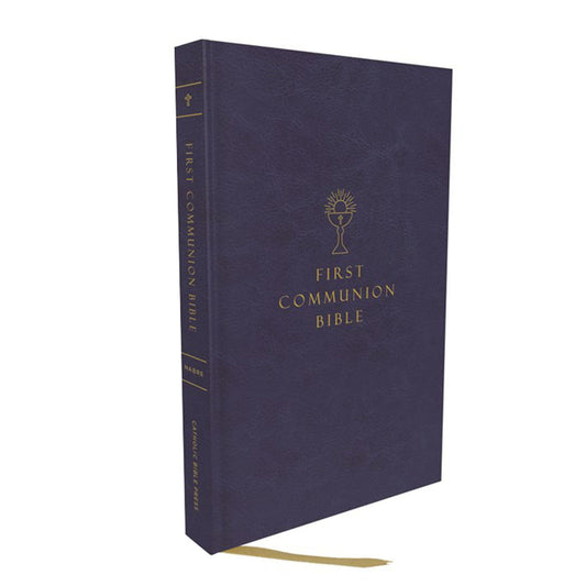 NABRE Revised Edition Catholic First Communion New Testament Bible Blue (Imitation Leather)