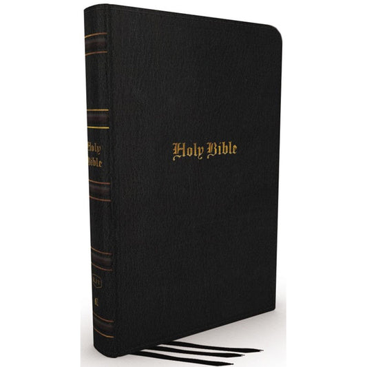 KJV Thinline Bible Large Print Red Letter Indexed Black (Comfort Print)(Genuine Leather)