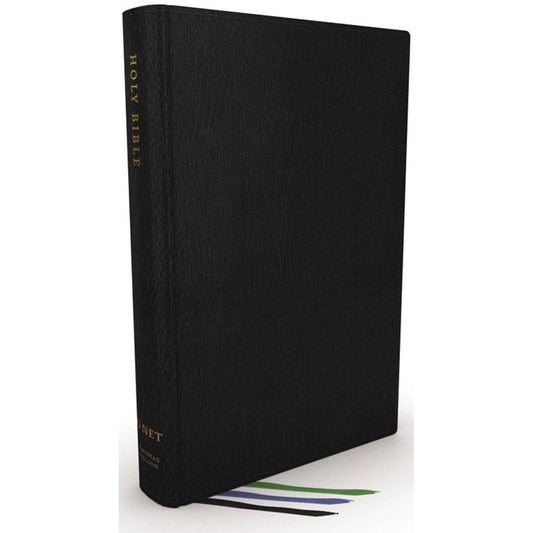 NET Thinline Bible Large Print Black (Comfort Print)(Genuine Leather)