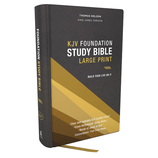 KJV Foundation Study Bible Large Print Red Letter Indexed (Comfort Print)(Hardcover)