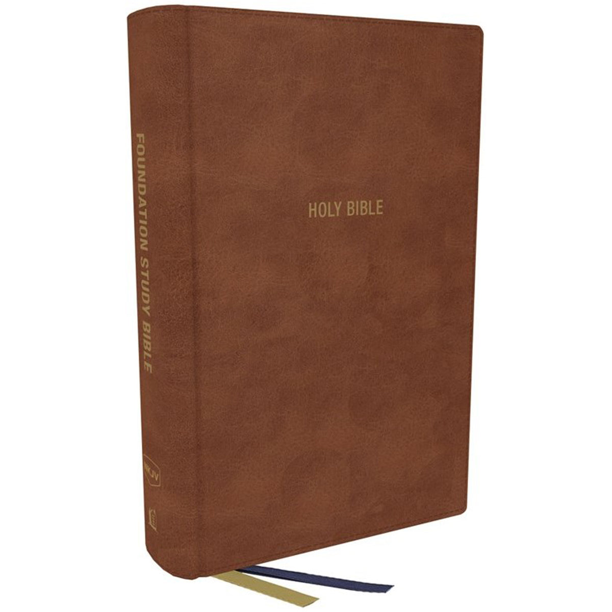 NKJV Foundation Study Bible Large Print Red Letter Brown (Comfort Print)(Imitation Leather)