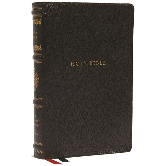 NKJV Personal Size Reference Bible Index Blk (Comfort Print)(Sovereign Collection)(Genuine Leather)