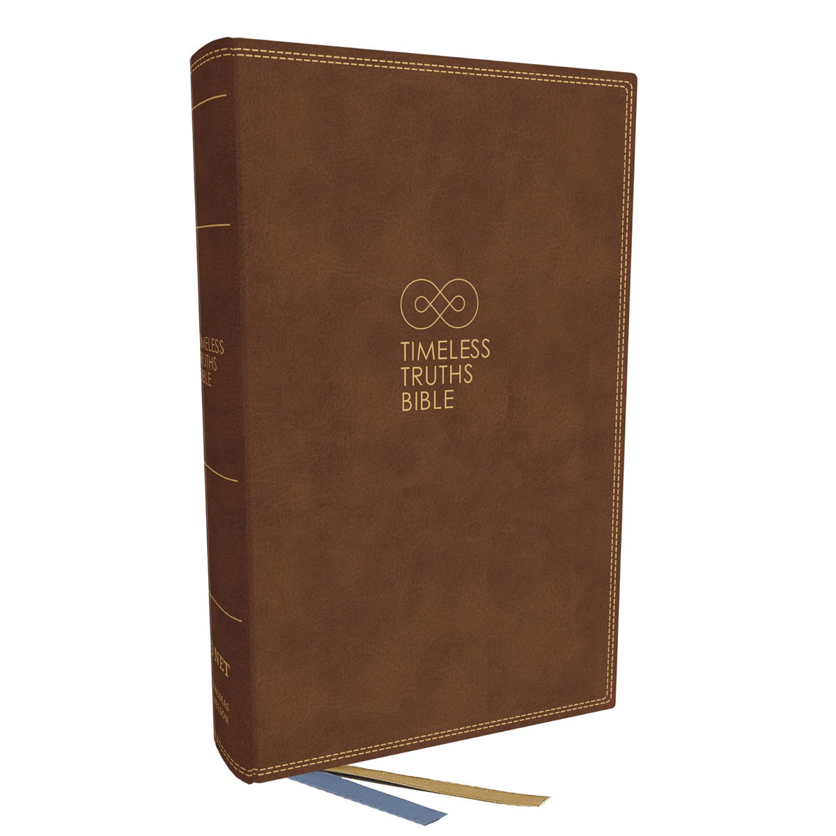 NET Brown Imitation Leather Timeless Truths Bible Comfort Print