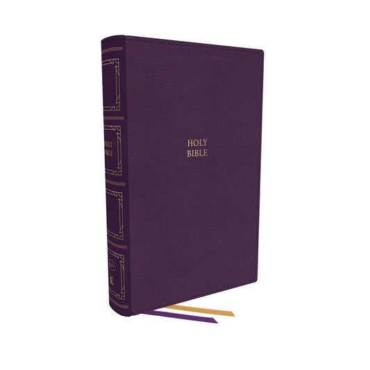 KJV Thinline Paragraph-Style Bib Red Letter Idx Purp (Comfort Print)(IM)