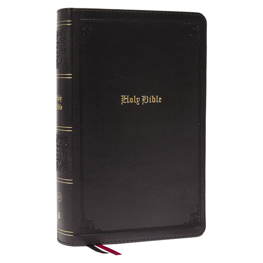 KJV Single-Column Personal Size Ref Bible Large Print Index Black (Comfort Print)(Imitation Leather)