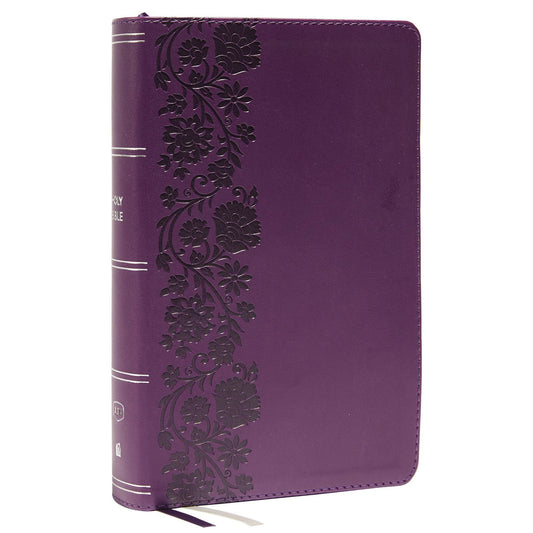 KJV Single-Column Personal Size Ref Bible Large Print Index Purp (Comfort Print)(Imitation Leather)