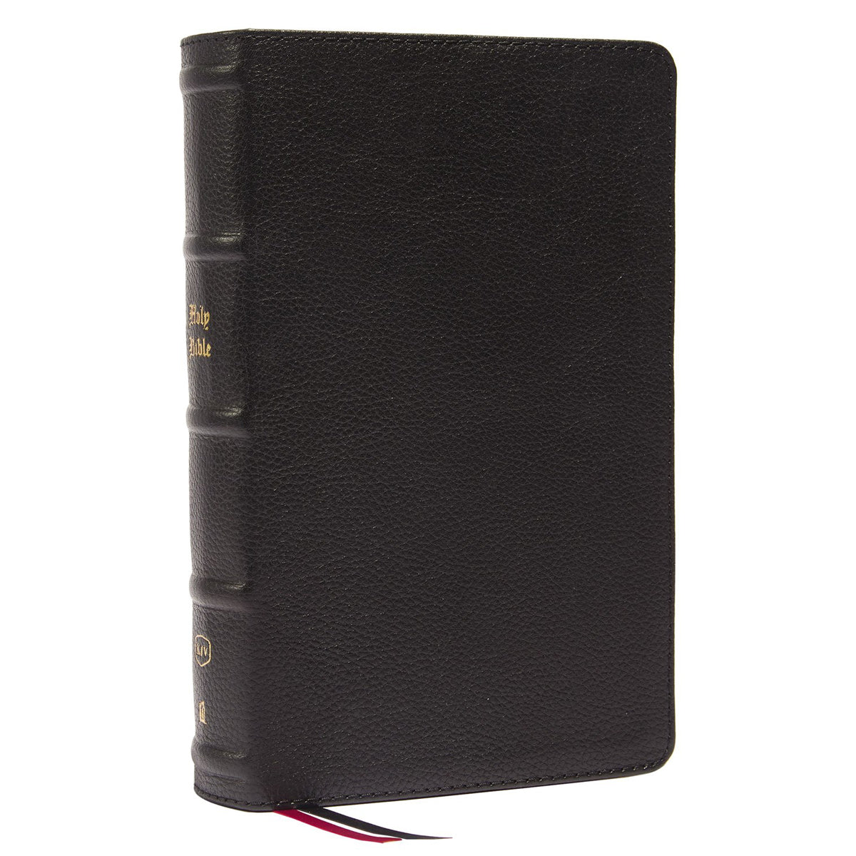 KJV Single-Column Personal Size Ref Bible Large Print Index Black (Comfort Print)(Genuine Leather)