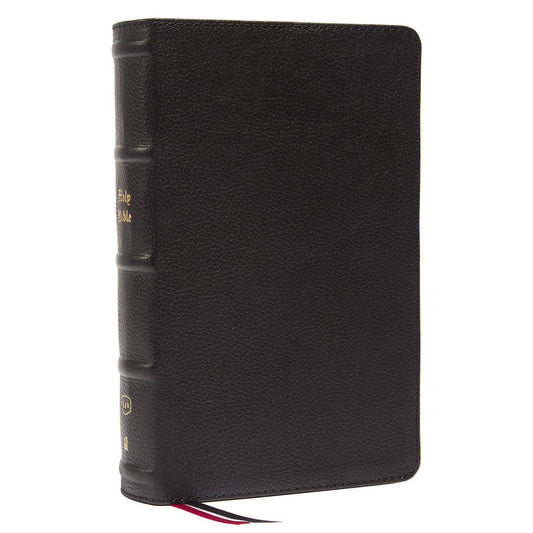 KJV Single-Column Personal Size Ref Bible Large Print Index Black (Comfort Print)(Genuine Leather)