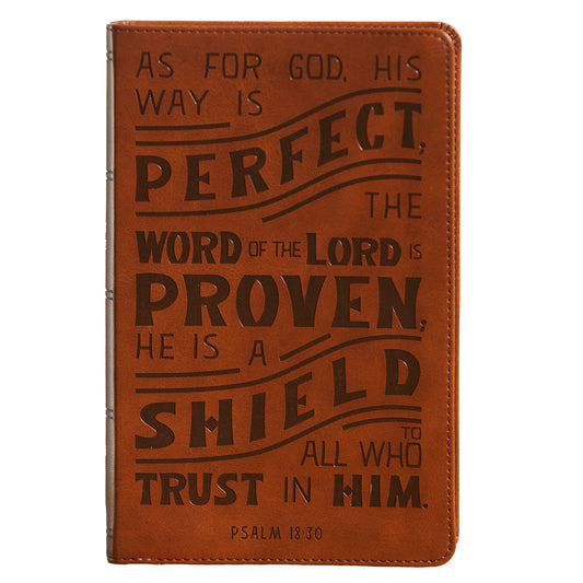 NKJV Personal Size Reference Bible Tan (Comfort Print)(Verse Art Cover)(Imitation Leather)