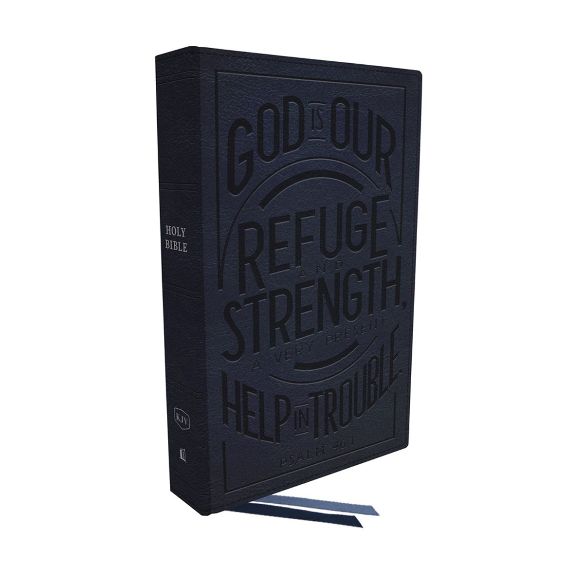 KJV Personal Size Reference Bible Blue (Comfort Print)(Verse Art Cover)(Imitation Leather)