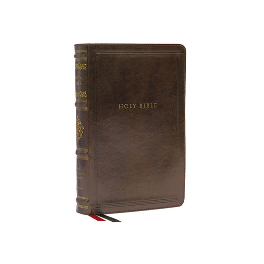 NKJV Wide-Margin Ref Bible Brown (Sovereign Col)(Imitation Leather)