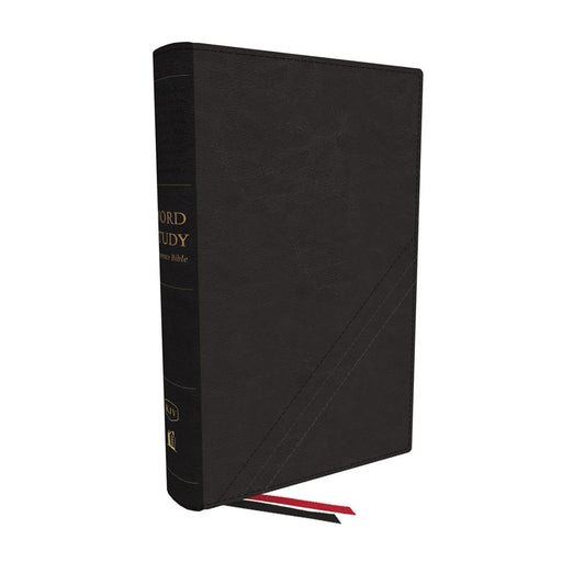 KJV Word Study Reference Bible Red Letter Indexed Black (Comfort Print)(Bonded Leather)