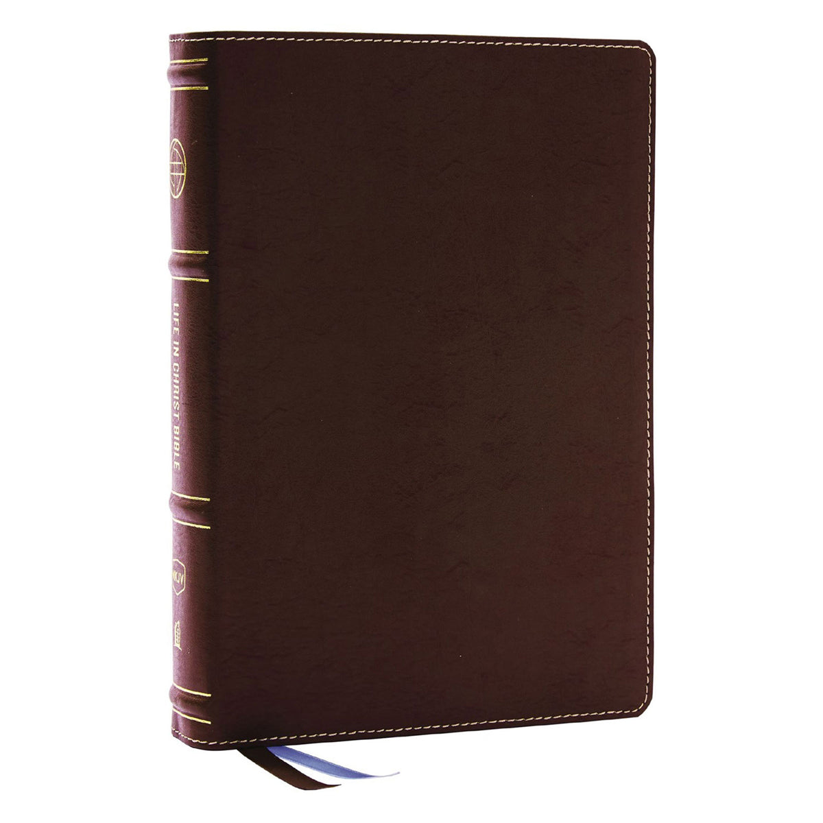 NKJV Brown Bonded Leather Life in Christ Bible Comfort Print