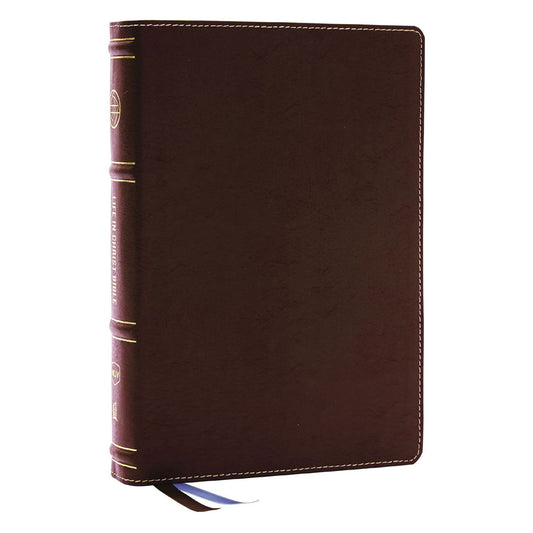 NKJV Brown Bonded Leather Life in Christ Bible Comfort Print