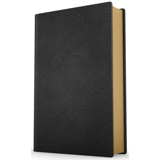 CSB Single Column Wide Margin Bible Goatskin Black (Handcrafted Collection)(Genuine Leather)