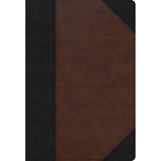 KJV Reference Super Giant Print Bible Indexed Black / Brown (Imitation Leather)