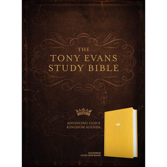 CSB Tony Evans Study Bible Goldenrod Cloth Over Board (Hardcover)