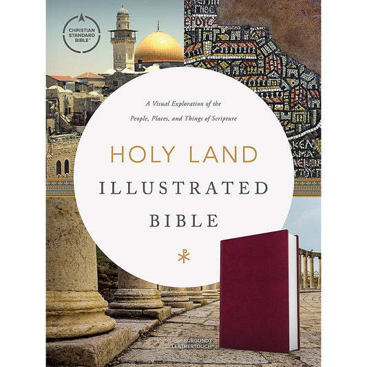 CSB Holy Land Illustrated Bible Burgundy (Imitation Leather)