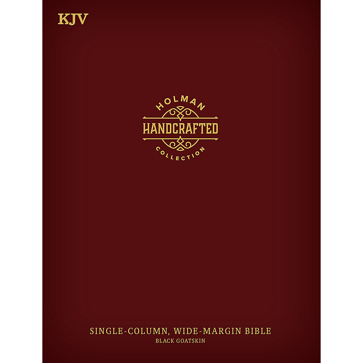 KJV Single Column Wide Margin Bible Premium Goatskin Black (Handcrafted Collection)(Genuine Leather)