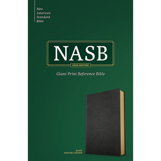 NASB Reference Bible Giant Print Black (Genuine Leather)